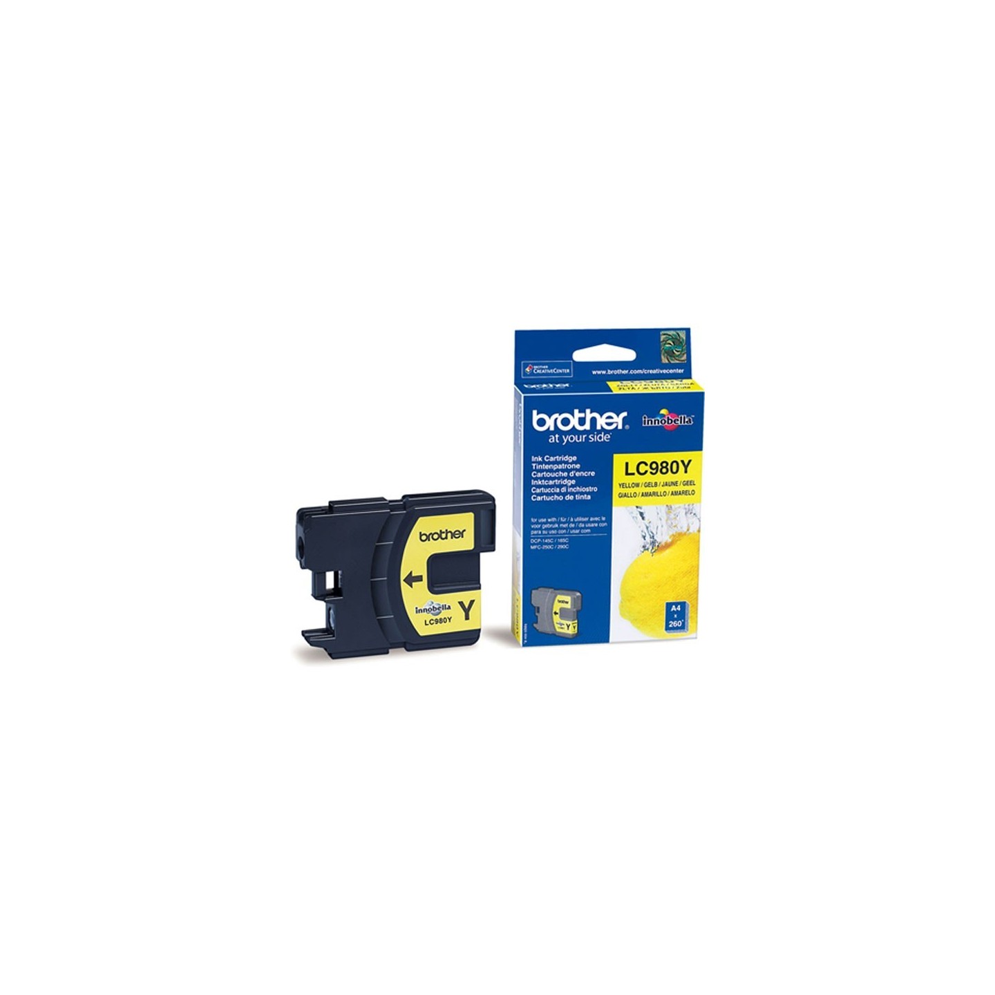 Cartouche d'encre jaune Brother pour DCP 145C / DCP165C, Toner Express : achat en ligne de Cartouche d'encre jaune Brother pour 