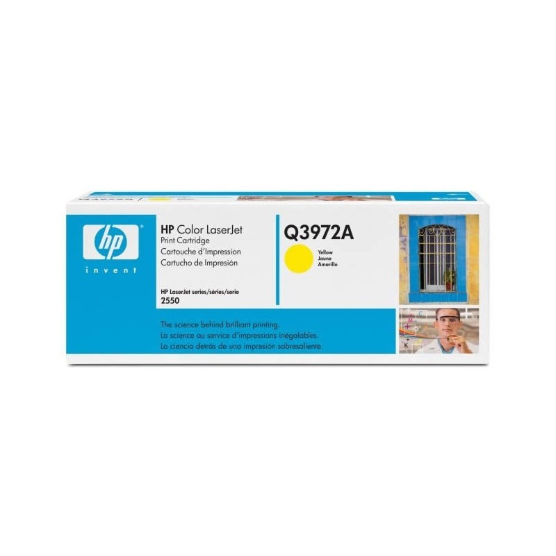 Toner HP jaune pour Color LaserJet 2550 - 2800 (123A), Toner Express : achat en ligne de Toner HP jaune pour Color LaserJet 2550