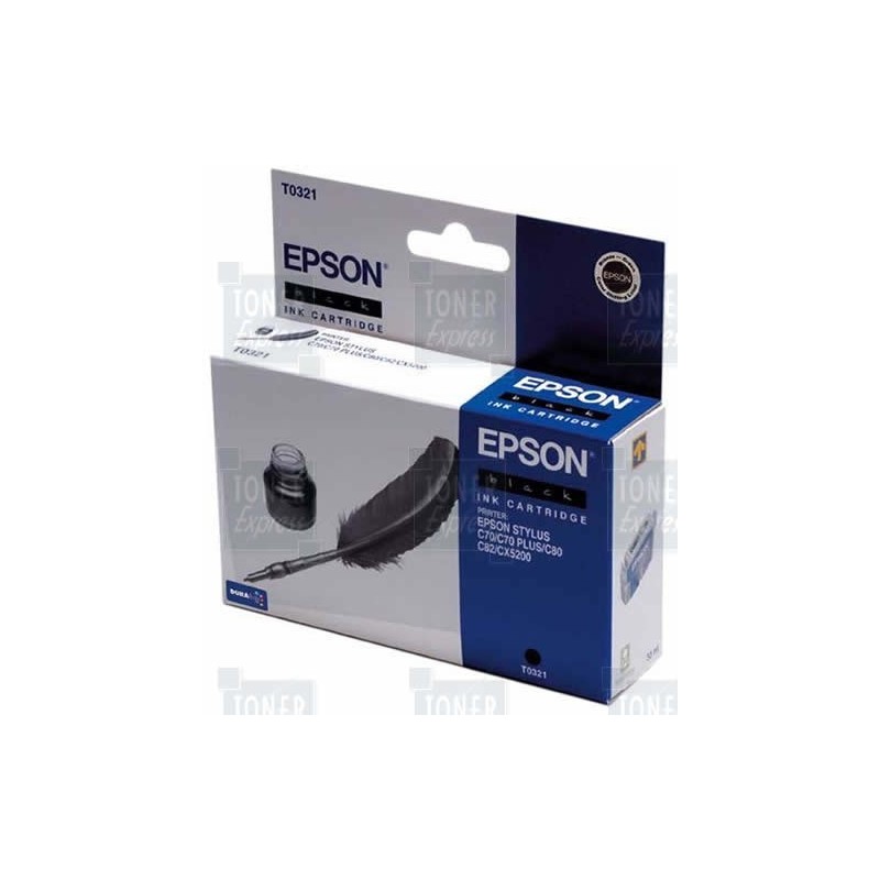 Cartouches Encre Noire EPSON T0321, Toner Express : achat en ligne de Cartouches Encre Noire EPSON T0321 pour imprimante
