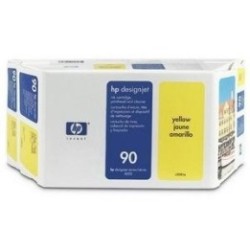 Value pack jaune HP90 - tëte d'impression et cartouche pour designjet 4000, Toner Express : achat en ligne de Value pack jaune H