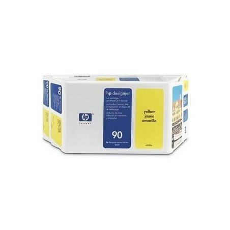 Value pack jaune HP90 - tëte d'impression et cartouche pour designjet 4000, Toner Express : achat en ligne de Value pack jaune H
