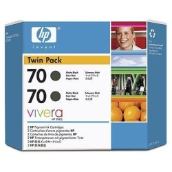 2 x Cartouche noir mat HP pour Designjet Z2100 / Z23100 (N°70), Toner Express : achat en ligne de 2 x Cartouche noir mat HP pour