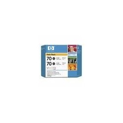 Pack de 2 cartouche noir mat HP pour Designjet Z2100 / Z23100 (N°70), Toner Express : achat en ligne de Pack de 2 cartouche noir