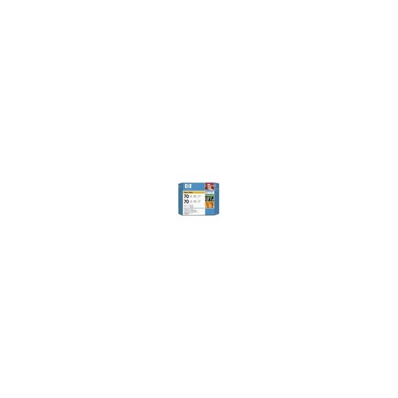 Pack de 2 cartouche gris clair HP pour Designjet Z2100 / Z23100 (N°70), Toner Express : achat en ligne de Pack de 2 cartouche gr