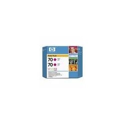 Pack de 2 cartouche magenta HP pour Designjet Z2100 / Z23100 (N°70), Toner Express : achat en ligne de Pack de 2 cartouche magen
