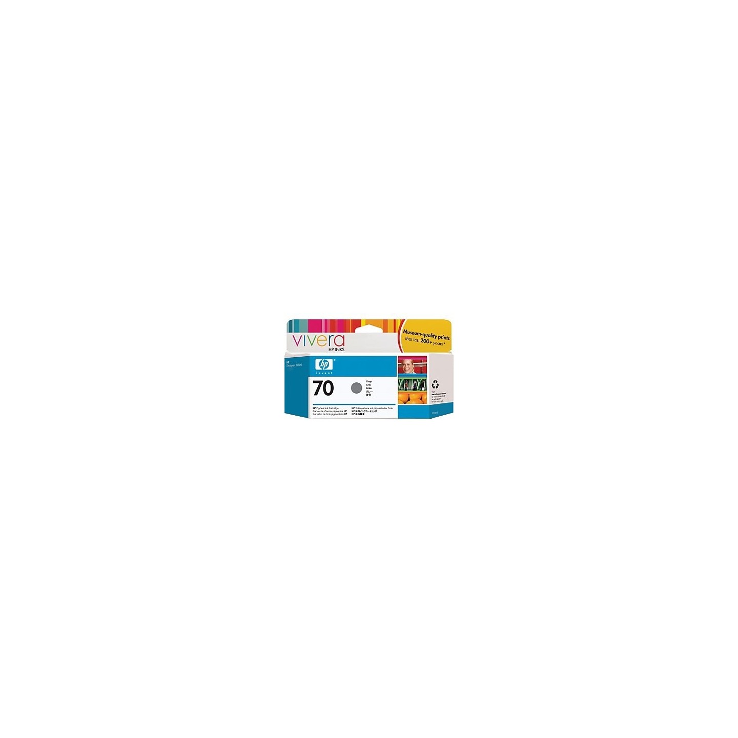Cartouche gris HP pour Designjet Z2100 / Z23100 (N°70), Toner Express : achat en ligne de Cartouche gris HP pour Designjet Z2100