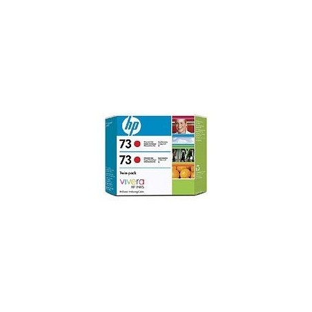 Pack de 2 cartouche rouge HP pour Designjet Z2100 / Z23100 (N°73), Toner Express : achat en ligne de Pack de 2 cartouche rouge H