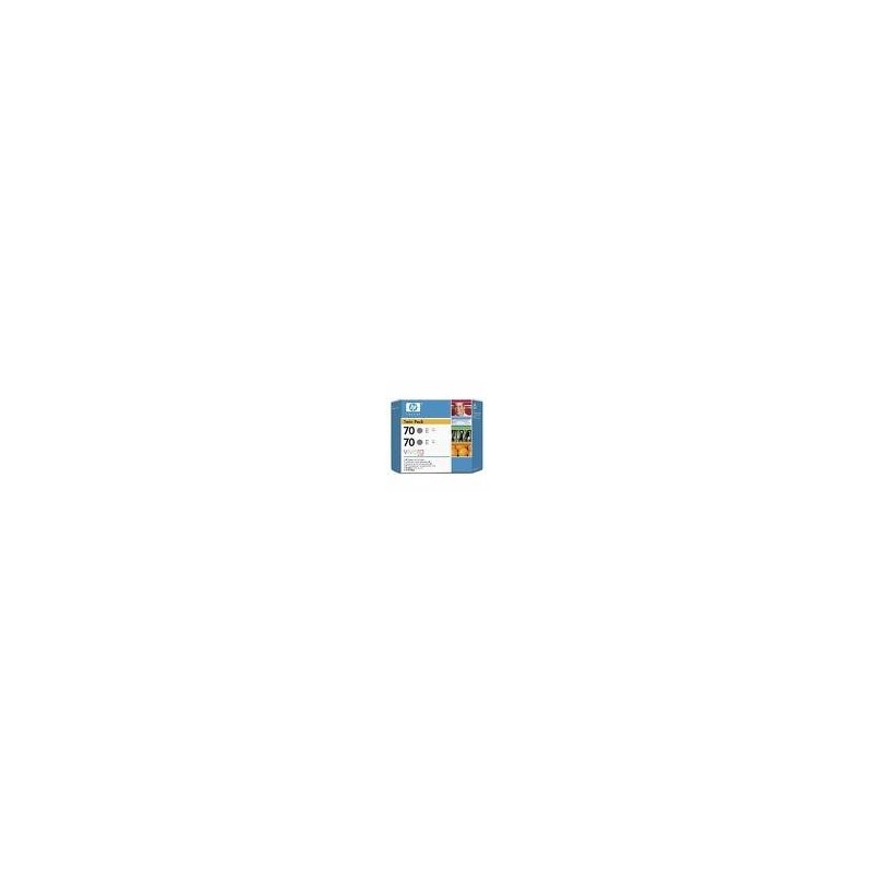 Pack de 2 cartouches grise HP pour Designjet Z2100 / Z23100 (N°70), Toner Express : achat en ligne de Pack de 2 cartouches grise