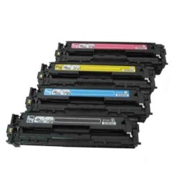 Pack de 4 toners génériques pour HP Colorlaserjet CP 1215 / 1515 / 1518 (EP716) (125A), Toner Express : achat en ligne de Pack d