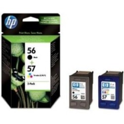 Pack cartouche encre HP 1 Noire N°56 + 1 couleur N°57, Toner Express : achat en ligne de Pack cartouche encre HP 1 Noire N°56 + 