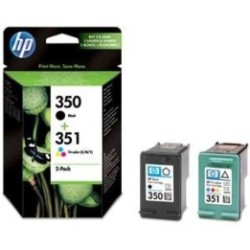 Pack cartouche encre HP 1 Noire N°350 + 1 couleur N°351, Toner Express : achat en ligne de Pack cartouche encre HP 1 Noire N°350