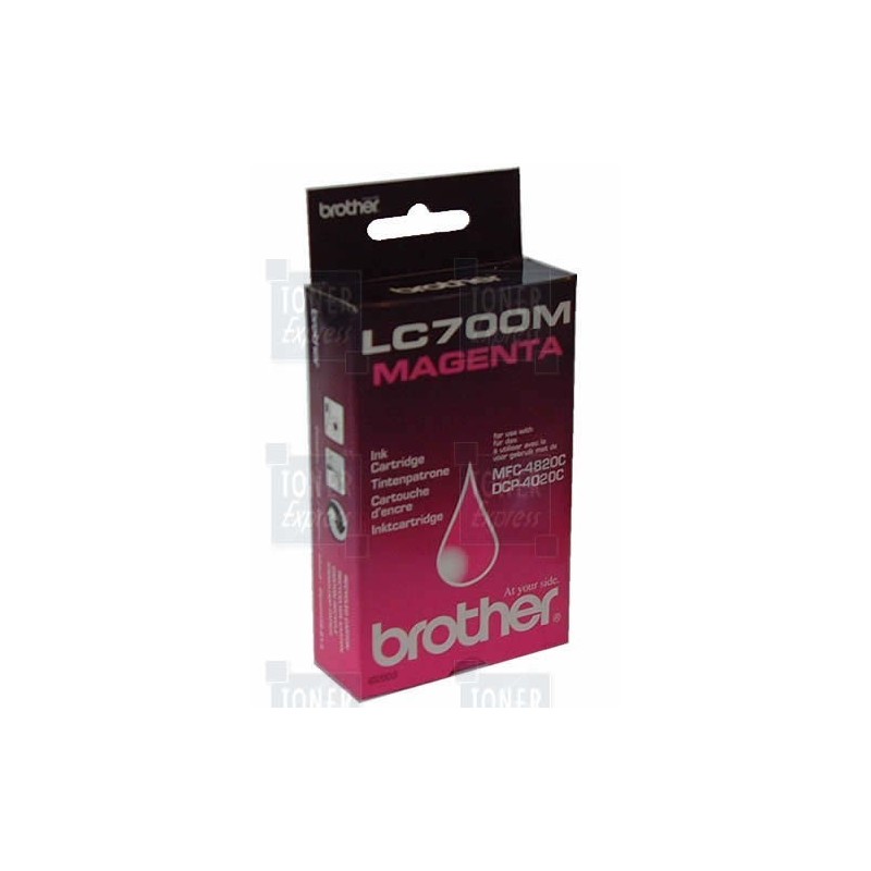 Cartouche d'encre Brother LC700M Magenta, Toner Express : achat en ligne de Cartouche d'encre Brother LC700M Magenta pour imprim