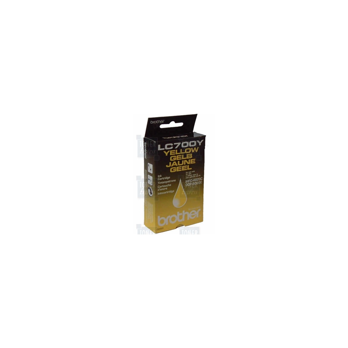 Cartouche d'encre Brother LC700Y Jaune, Toner Express : achat en ligne de Cartouche d'encre Brother LC700Y Jaune pour imprimante