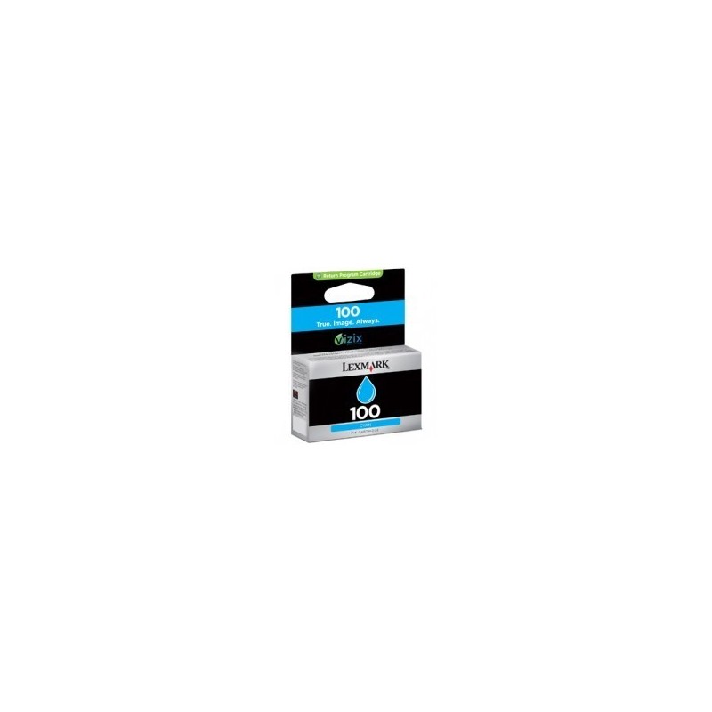 Cartouche cyan Lexmark N°100 pour Platinum Pro905 / Presige Pro805..., Toner Express : achat en ligne de Cartouche cyan Lexmark 