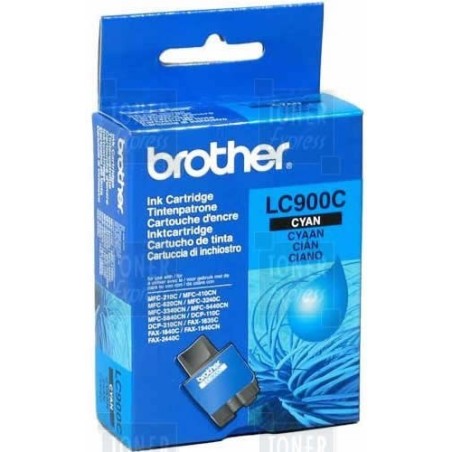 Cartouche d'encre Brother LC900C Cyan, Toner Express : achat en ligne de Cartouche d'encre Brother LC900C Cyan pour imprimante