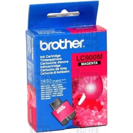 Cartouche d'encre Brother LC900M Magenta, Toner Express : achat en ligne de Cartouche d'encre Brother LC900M Magenta pour imprim