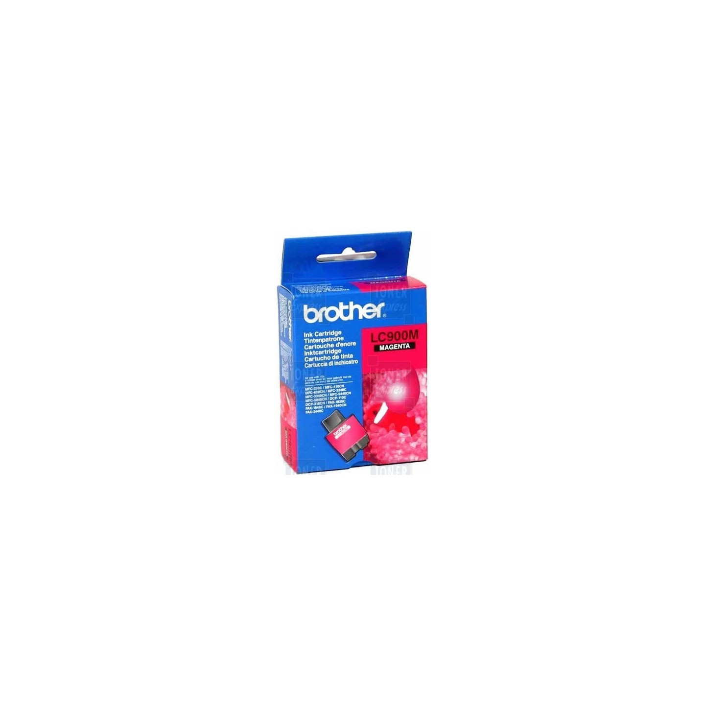 Cartouche d'encre Brother LC900M Magenta, Toner Express : achat en ligne de Cartouche d'encre Brother LC900M Magenta pour imprim