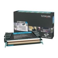 Toner cyan longue durée Lexmark pour C736 / X736 / X738, Toner Express : achat en ligne de Toner cyan longue durée Lexmark pour 