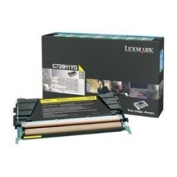Toner jaune longue durée Lexmark pour C736 / X736 / X738, Toner Express : achat en ligne de Toner jaune longue durée Lexmark pou