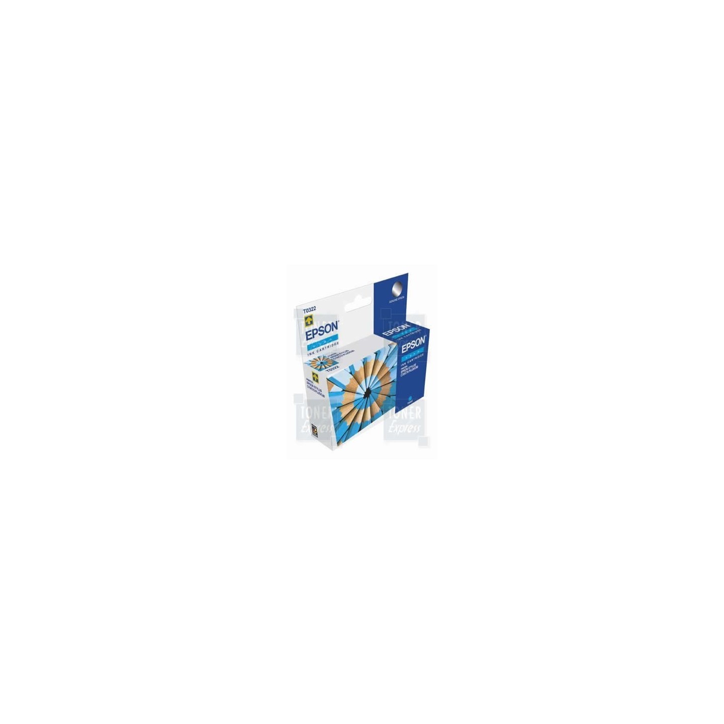 Cartouche Encre  Cyan EPSON (T0322), Toner Express : achat en ligne de Cartouche Encre  Cyan EPSON (T0322) pour imprimante