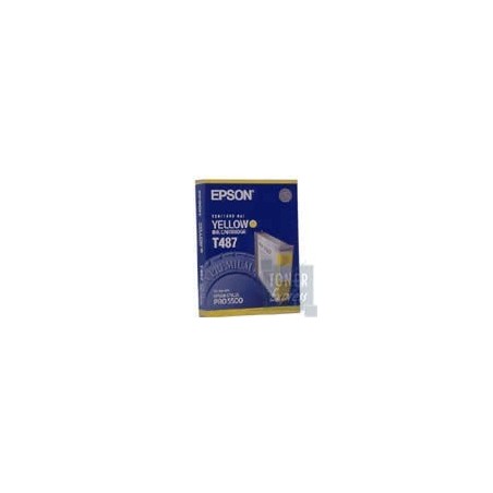 Cartouche Encre Jaune EPSON (T487), Toner Express : achat en ligne de Cartouche Encre Jaune EPSON (T487) pour imprimante