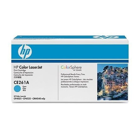 Toner cyan pour imprimante HP ColorLaserJet CP4025 / CP4525  (648A), Toner Express : achat en ligne de Toner cyan pour imprimant