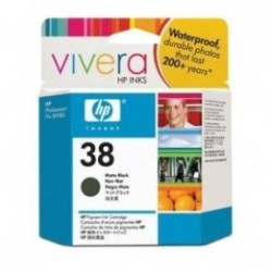 Encre vivera noir mat HP pour Photosmart Pro B9180 ... (N°38), Toner Express : achat en ligne de Encre vivera noir mat HP pour P