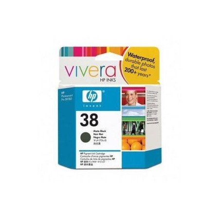 Encre vivera noir mat HP pour Photosmart Pro B9180 ... (N°38), Toner Express : achat en ligne de Encre vivera noir mat HP pour P