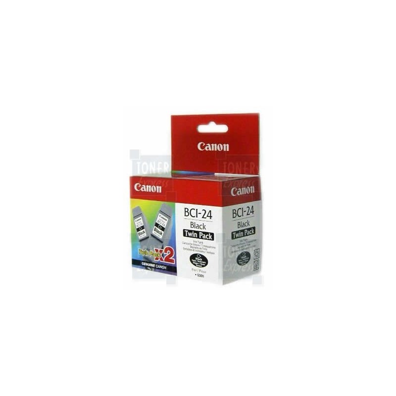 Cartouche d'encre Noire CANON (BCI24Bk) DOUBLE PACK ( 6881A009 ), Toner Express : achat en ligne de Cartouche d'encre Noire CANO