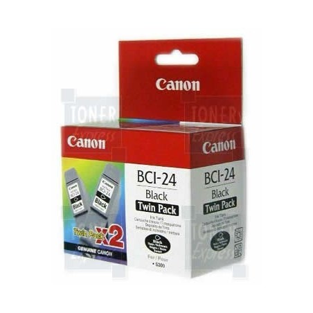 Cartouche d'encre Noire CANON (BCI24Bk) DOUBLE PACK ( 6881A009 ), Toner Express : achat en ligne de Cartouche d'encre Noire CANO