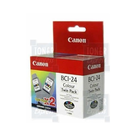 Cartouche d'encre Couleur CANON (BCI24C) DOUBLE PACK, Toner Express : achat en ligne de Cartouche d'encre Couleur CANON (BCI24C)