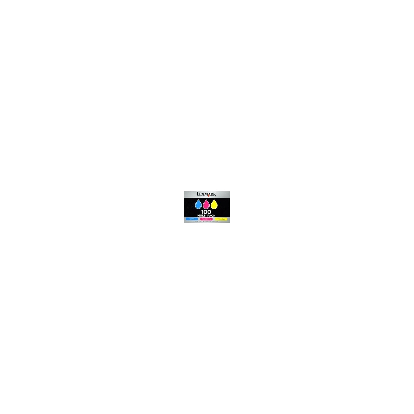 Pack tricolor Lexmark N°100XL pour Platinum Pro905 / Presige Pro805..., Toner Express : achat en ligne de Pack tricolor Lexmark 