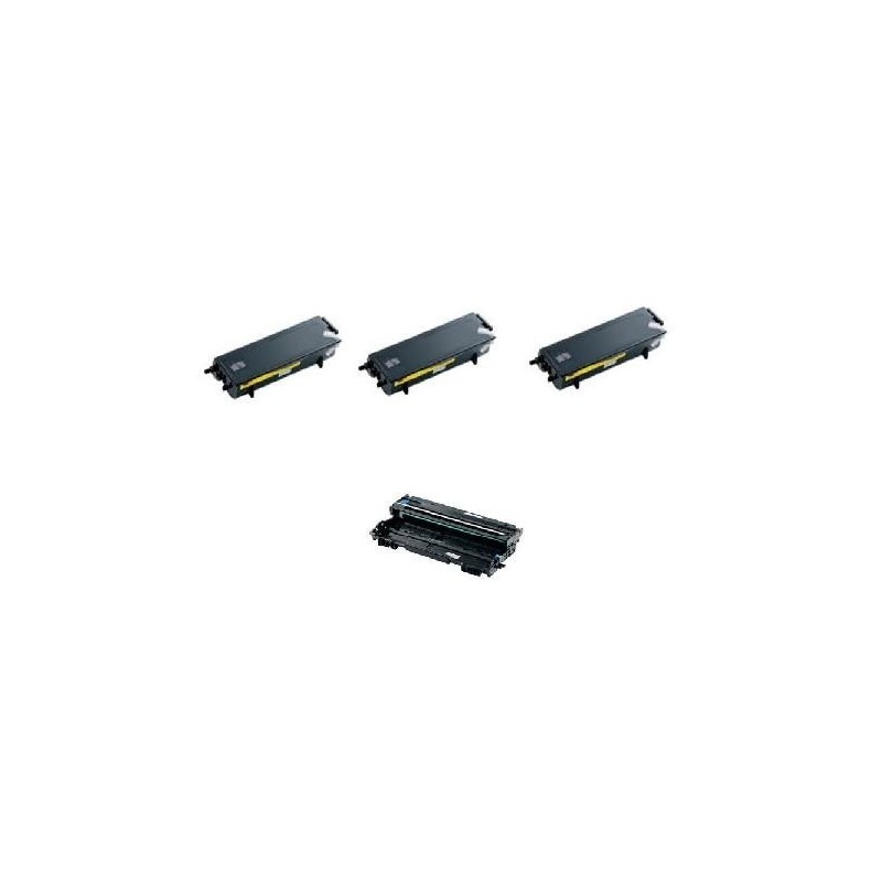 Pack de 3 toners et 1 tambour génériques pour Brother HL-52XX, Toner Express : achat en ligne de Pack de 3 toners et 1 tambour g