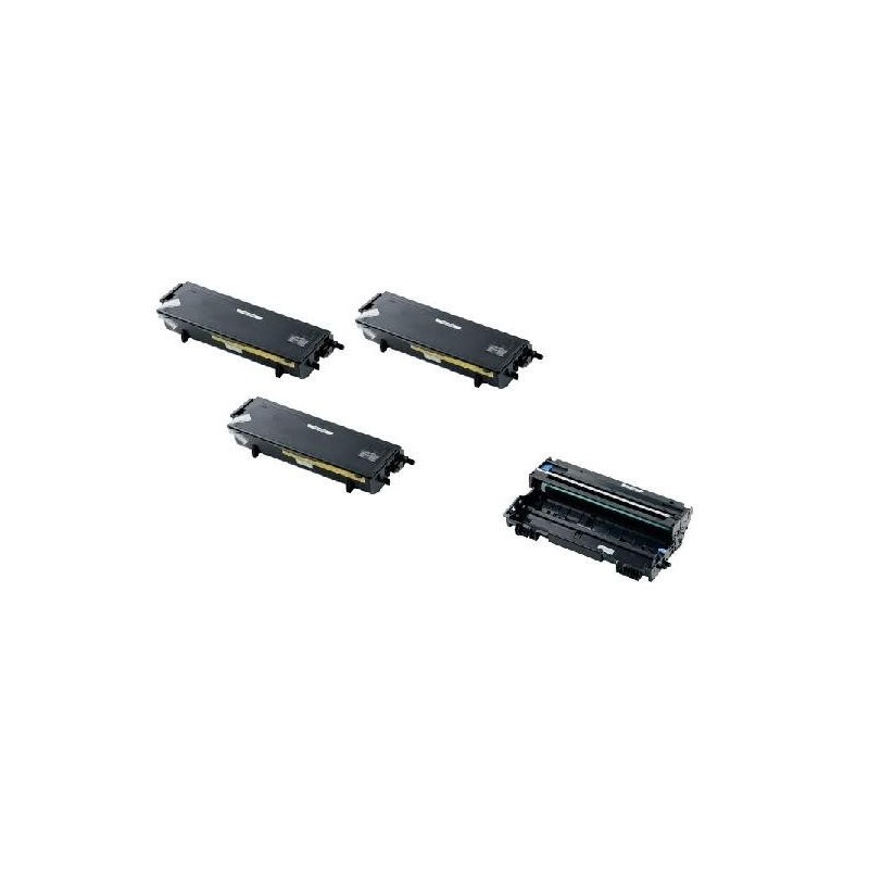 Pack de 3 toners et 1 tambour génériques pour Brother HL5130..., Toner Express : achat en ligne de Pack de 3 toners et 1 tambour
