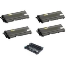 Pack de 4 toners génériques haute capacité et 1 tambour générique pour Brother HL 2140 /..., Toner Express : achat en ligne de P