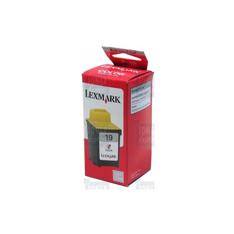 Cartouche d'encre Lexmark n° 19 Couleur, Toner Express : achat en ligne de Cartouche d'encre Lexmark n° 19 Couleur pour impriman