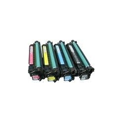 Pack de 4 toners génériques pour HP color laserjet CP3525 / CP3530 ..., Toner Express : achat en ligne de Pack de 4 toners génér