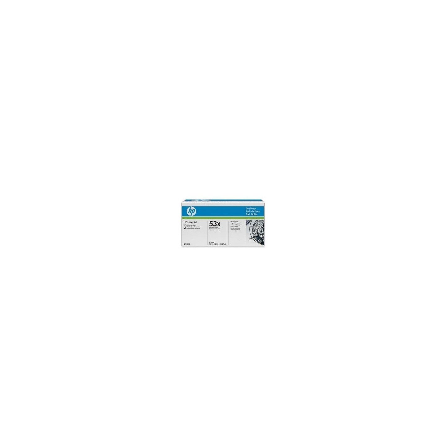 Pack de 2 Toners noires longue durée pour HP pour LaserJet P2015 (53X), Toner Express : achat en ligne de Pack de 2 Toners noire
