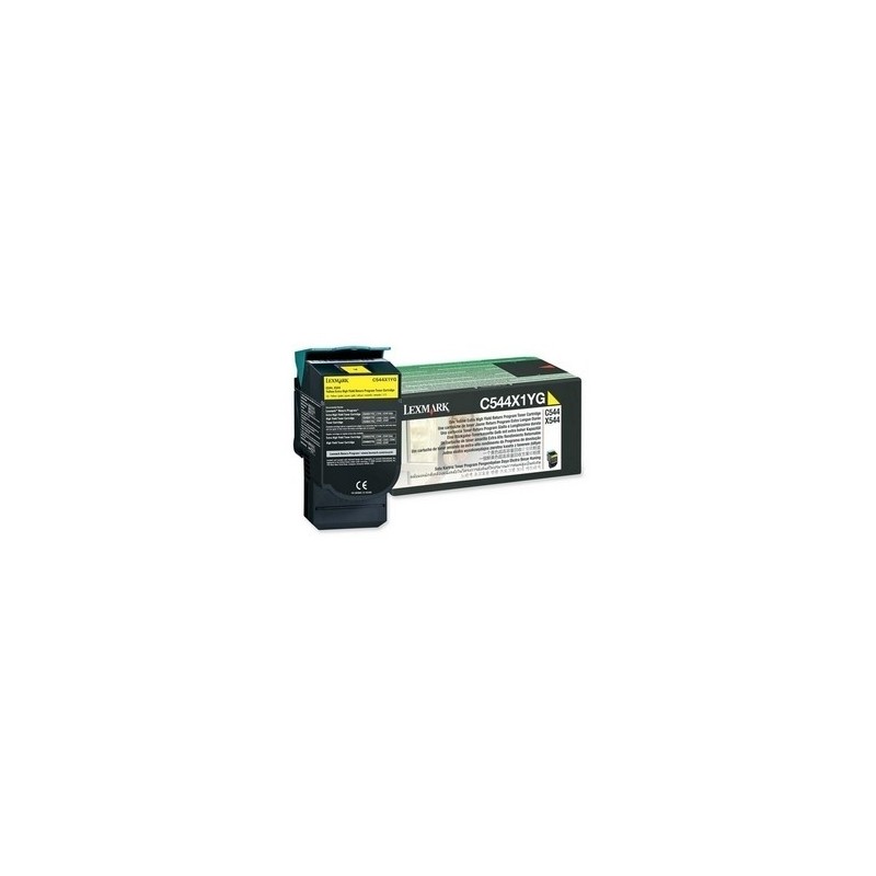 Toner jaune très haute capacité Lexmark pour C544 / X544, Toner Express : achat en ligne de Toner jaune très haute capacité Lexm
