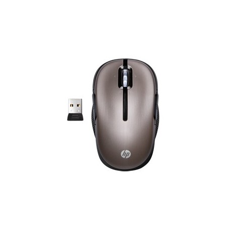 Souris optique mobile Sans fil HP 2.4Ghz Aluminium brossé, Toner Express : achat en ligne de Souris optique mobile Sans fil HP 2