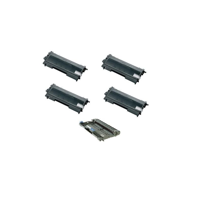 Pack de 4 toners et 1 tambour génériques pour Brother HL2040..., Toner Express : achat en ligne de Pack de 4 toners et 1 tambour