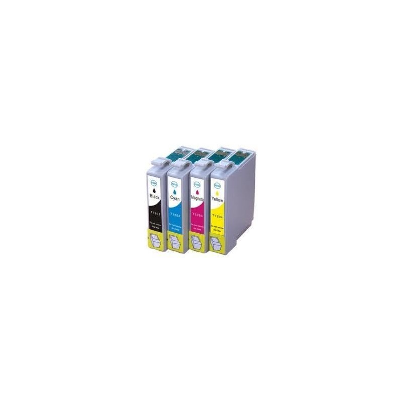 Pack de 4 cartouches génériques pour Epson stylus BX305F / BX320FW / SX420W..., Toner Express : achat en ligne de Pack de 4 cart
