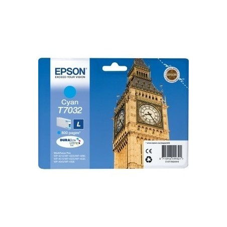 Cartouche d'encre cyan Epson L pour WorkForce Pro WP4000/4500 SERIES, Toner Express : achat en ligne de Cartouche d'encre cyan E