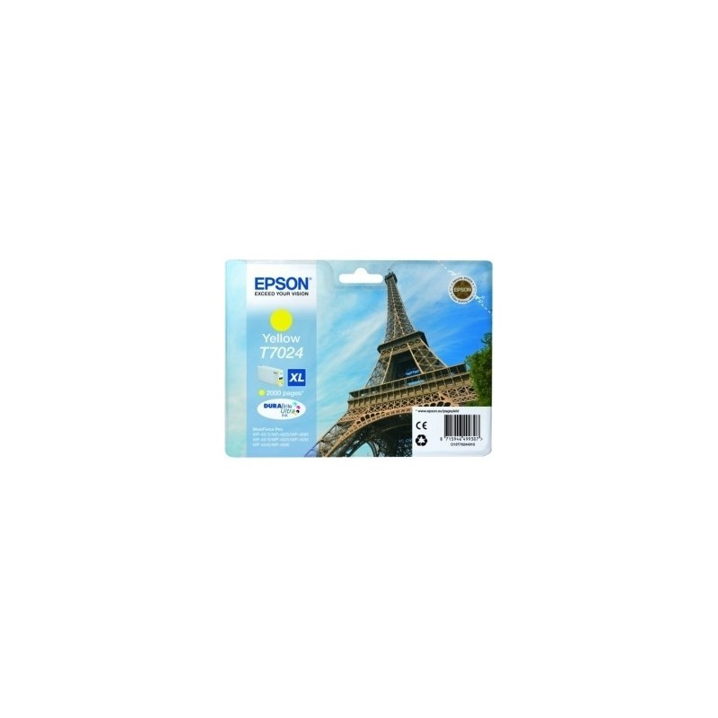 Cartouche d'encre jaune Epson XL pour WorkForce Pro WP4000/4500 SERIES, Toner Express : achat en ligne de Cartouche d'encre jaun