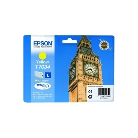 Cartouche d'encre jaune Epson L pour WorkForce Pro WP4000/4500 SERIES, Toner Express : achat en ligne de Cartouche d'encre jaune
