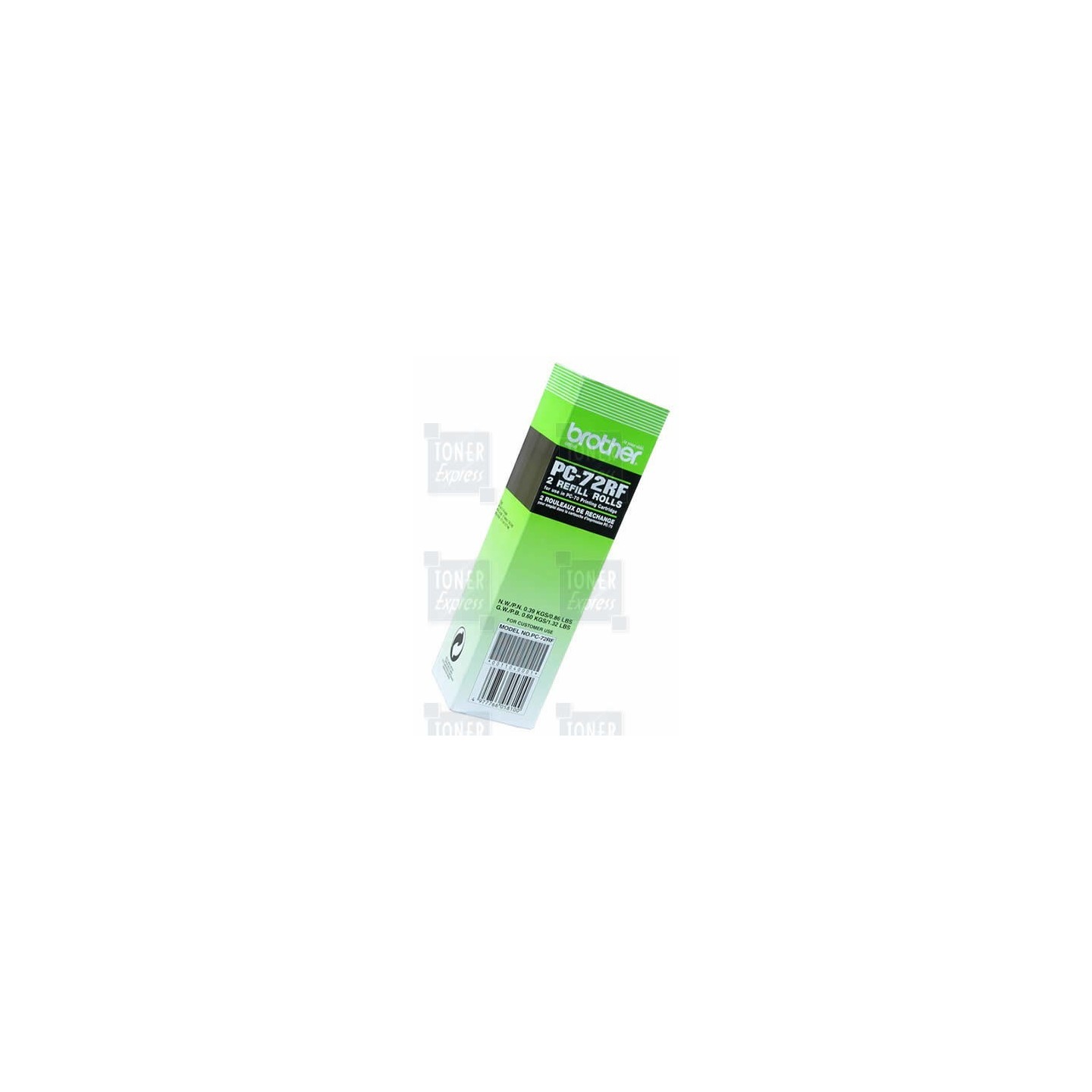 Ruban à transfert thermique Brother PC72RF (Lot de 2 rlx), Toner Express : achat en ligne de Ruban à transfert thermique Brother