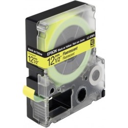 Ruban fluorescent jaune / texte noir Epson 12mm x 9m pour LW 400 (LC-4YBF9), Toner Express : achat en ligne de Ruban fluorescent