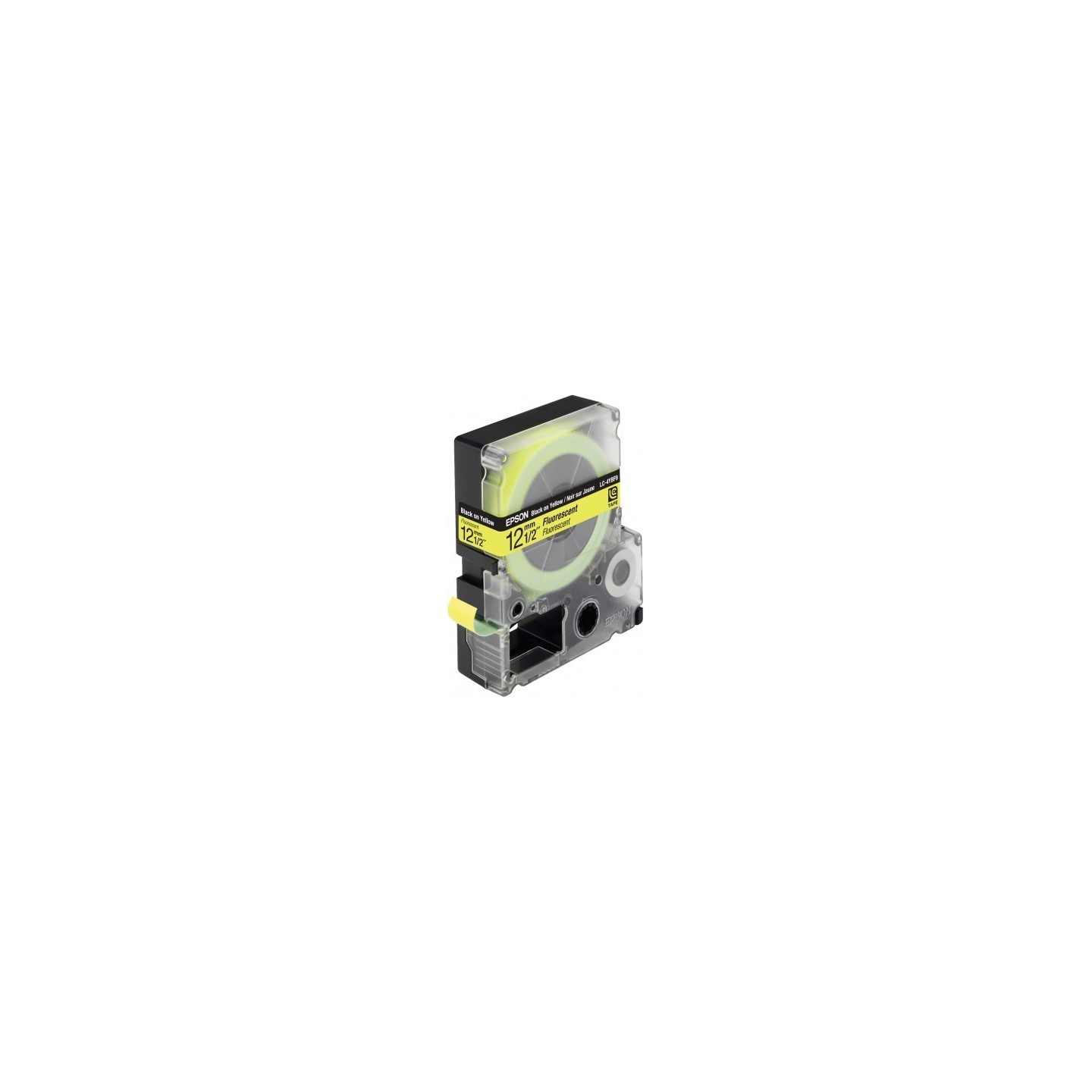 Ruban fluorescent jaune / texte noir Epson 12mm x 9m pour LW 400 (LC-4YBF9), Toner Express : achat en ligne de Ruban fluorescent