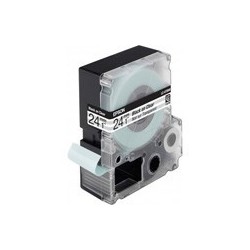 Ruban transparent / texte noir Epson 24mm x 9m pour LW 400 (LC-6TBN9), Toner Express : achat en ligne de Ruban transparent / tex