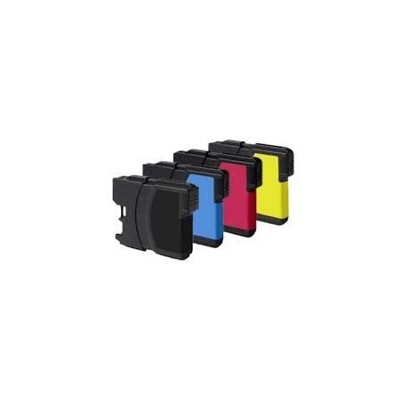 Pack de 5 cartouches génériques pour Brother DCP 145C / DCP165C, Toner Express : achat en ligne de Pack de 5 cartouches génériqu
